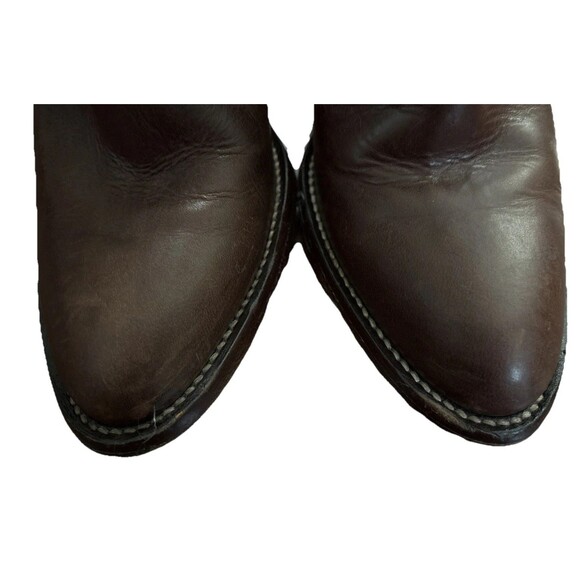 Cole Haan Leather Boots Size 9.5 – Brown Mid-Calf Knee-High Block Heel Buckle - Picture 3 of 7